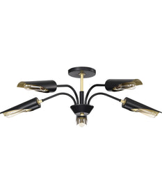 Marc 5-Light Chandelier Matte Black