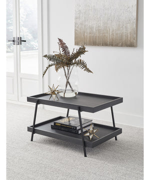 Yarlow Rectangular Cocktail Table Black