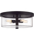 Hailie 4-Light Flush Mount Flat Black