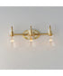 Ava 3-Light Bath Vanity Natural Aged Brass