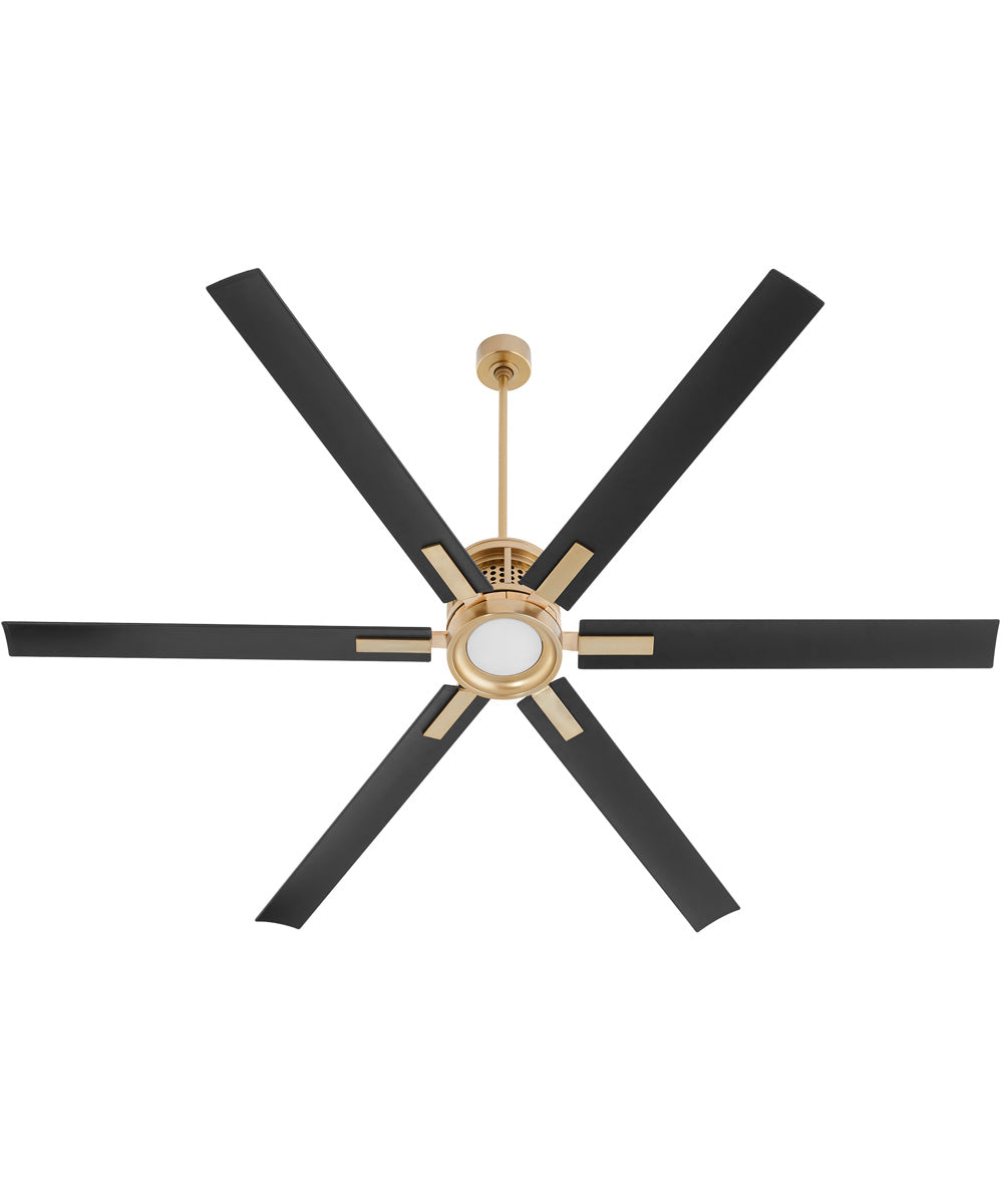 80" Zeus Patio Ceiling Fan Aged Brass