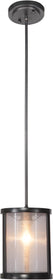 8"W Danbury 1-Light Mini Pendant Light Matte Black