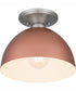 Quoizel Semi-Flush Mount Small 1-light Semi Flush Mount Matte Rose Gold