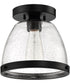 Lodie 1-Light Flushmount Flat Black