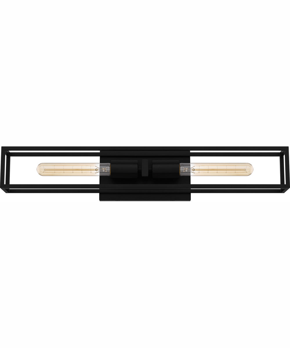 Leighton Medium 2-light Bath Light Matte Black