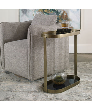 Adia Antique Gold Accent Table