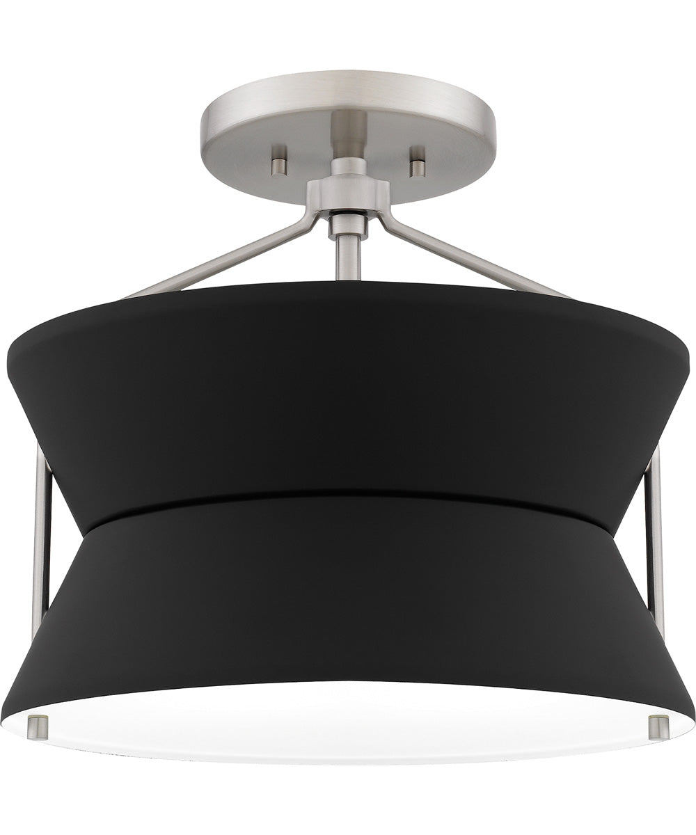 Quoizel Semi-Flush Mount Medium 2-light Semi Flush Mount Brushed Nickel