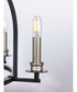 Seneca 5-Light Farmhouse Chandelier Light Matte Black