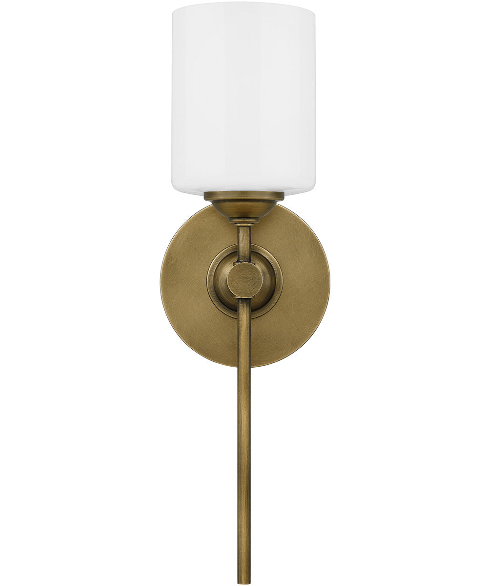 Aria Small 1-light Wall Sconce Weathered Brass