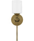 Aria Small 1-light Wall Sconce Weathered Brass