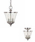 Stanton 2-Light Dual-Mount Pendant/Semi-Flush Mount Foyer Fixture Brushed Nickel