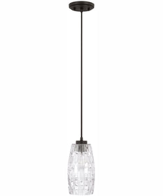 Casper 1-Light Pendant Black Iron