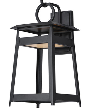 Pagoda Large LED Outdoor Sconce Black