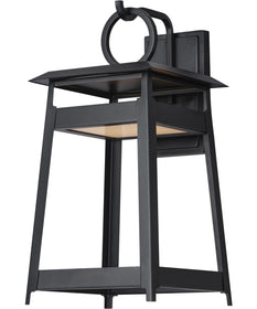 Pagoda Large LED Outdoor Sconce Black