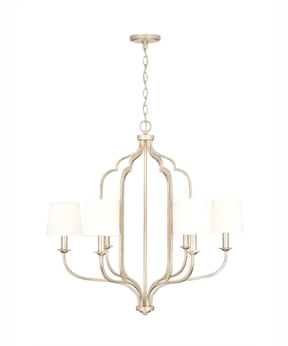 Ophelia 6-Light Chandelier Winter Gold