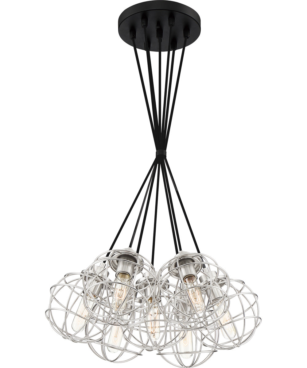Navigator 7-light Pendant Earth Black