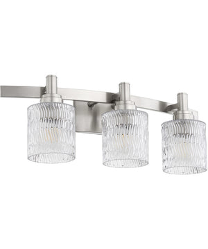 Stadium 3-light Bath Vanity Light Satin Nickel