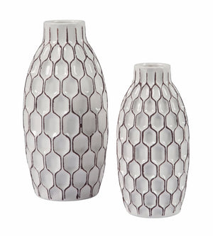 Dionna Vase Set (Set of 2) White