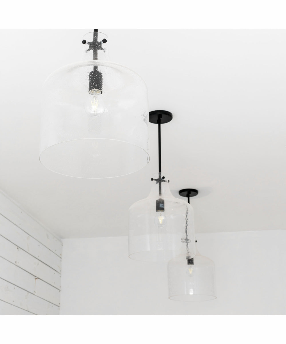 Crawford 1-Light Pendant Matte Black