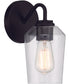Shayna 1-Light Wall Sconce Flat Black