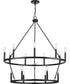 Gilliam 9-Light New Traditional Chandelier Matte Black