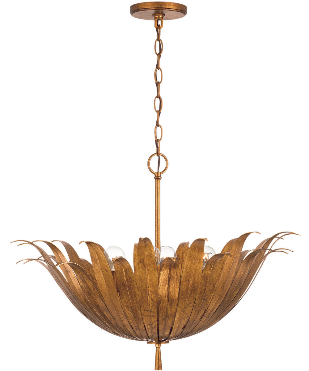 Eden 4-Light Pendant Antique Gold