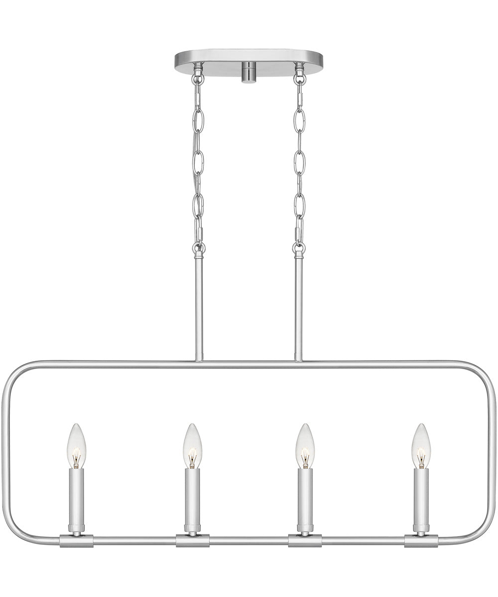 Abner 4-light Island Light Polished Chrome