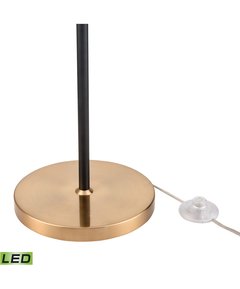 Boudreaux 64'' High 1-Light Floor Lamp - Aged Brass - Includes LED Bulb