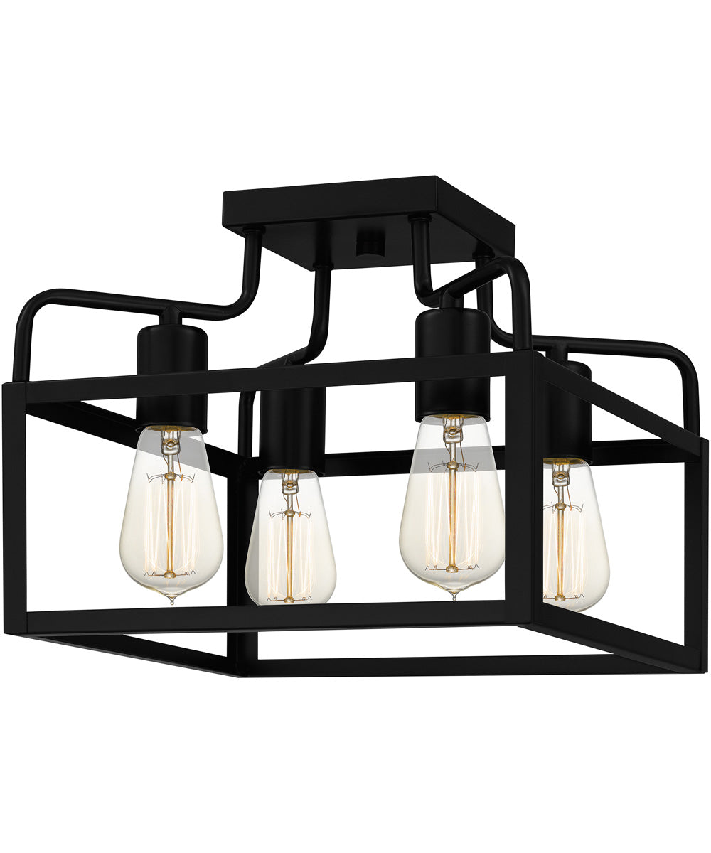 Paulsen 4-light Semi Flush Mount Matte Black