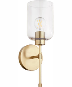 Tribute 1-light Wall Mount Light Fixture Aged Brass