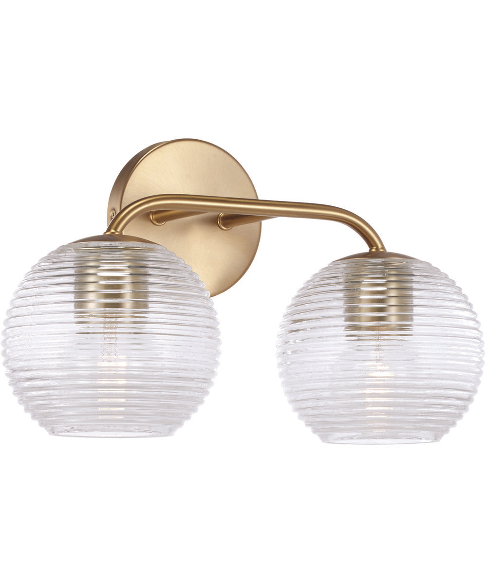 Dolan 2-Light Vanity Matte Brass
