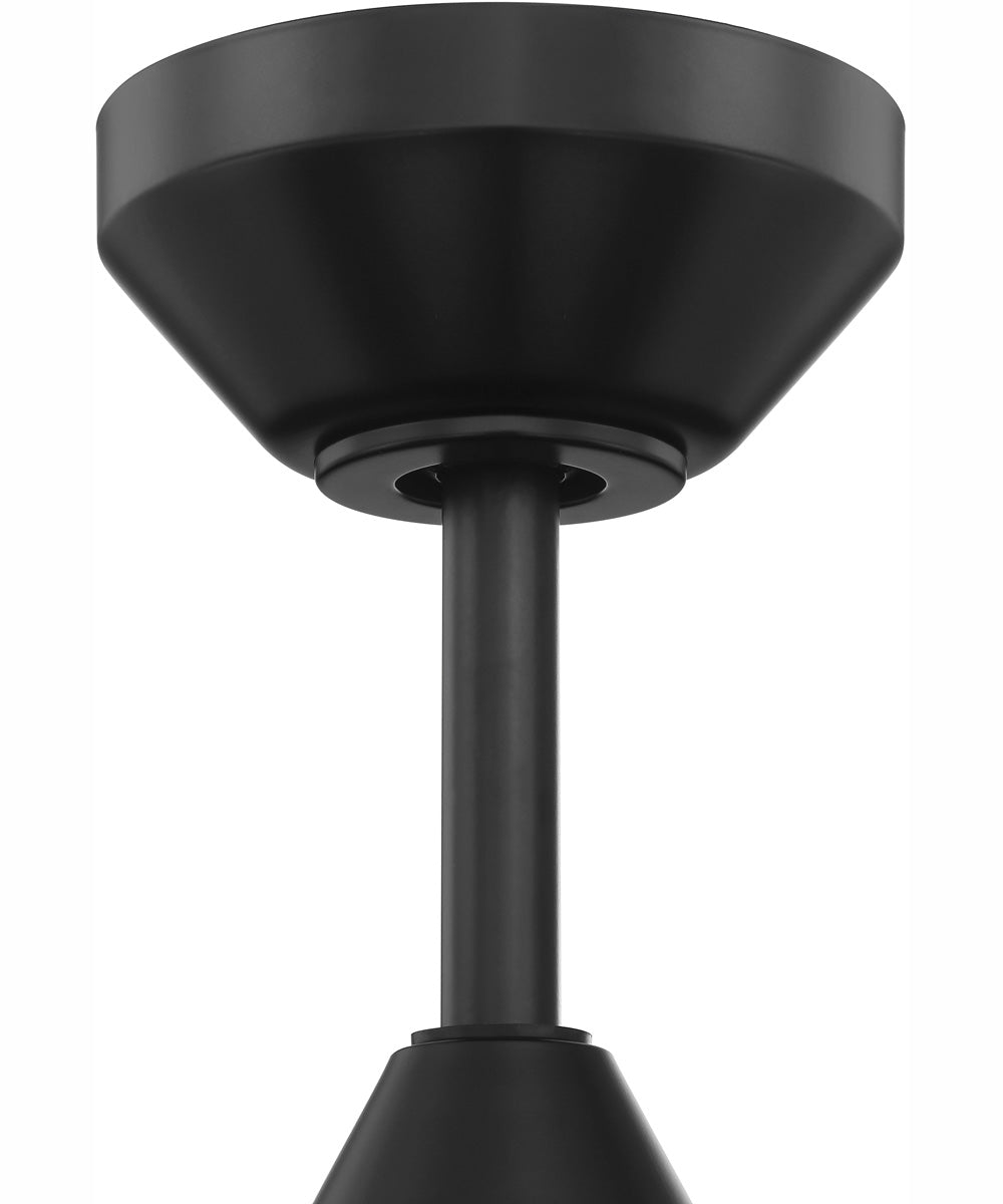 52" Dominick 3-Light Ceiling Fan Flat Black