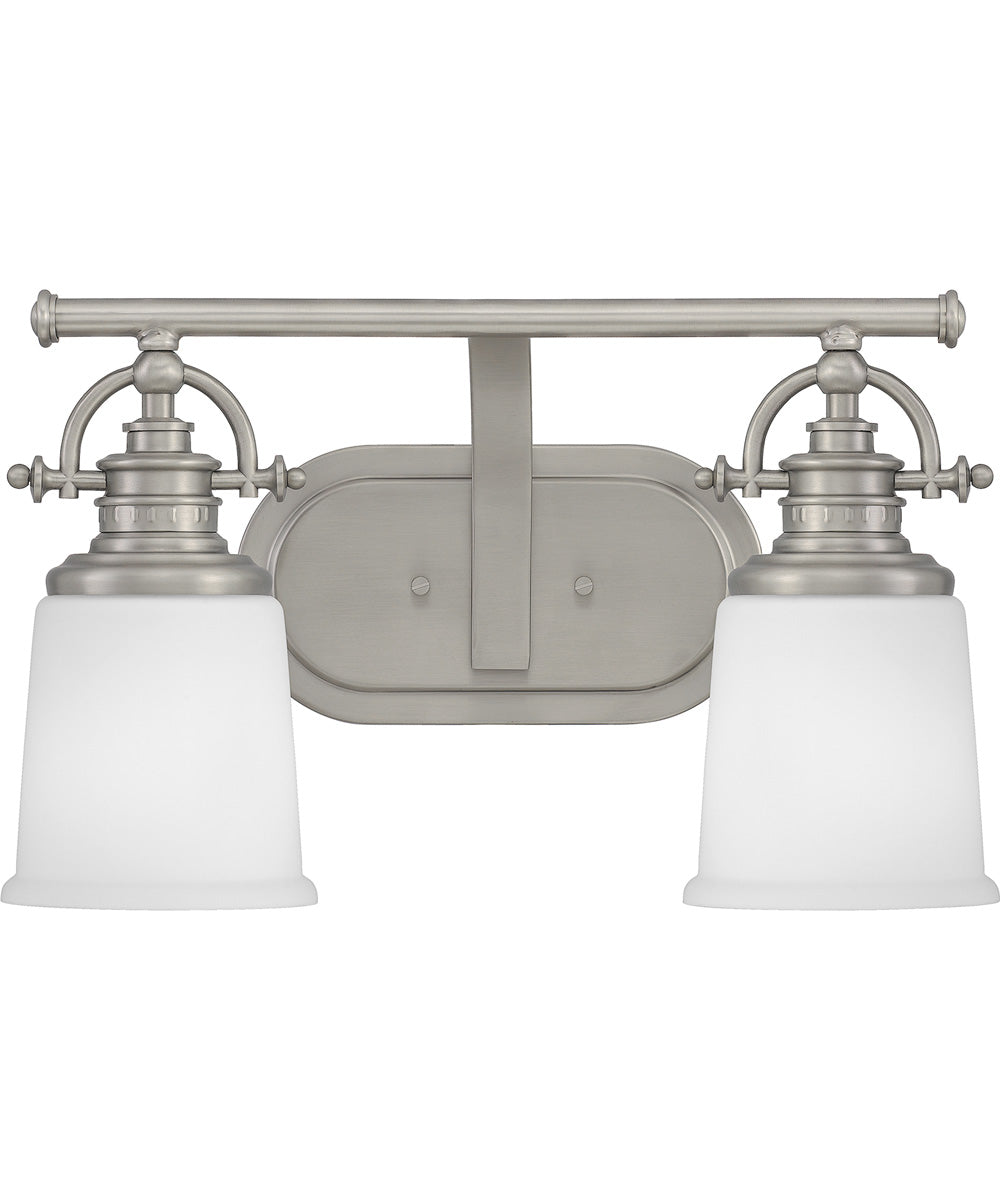 Grant Medium 2-light Bath Light Antique Nickel