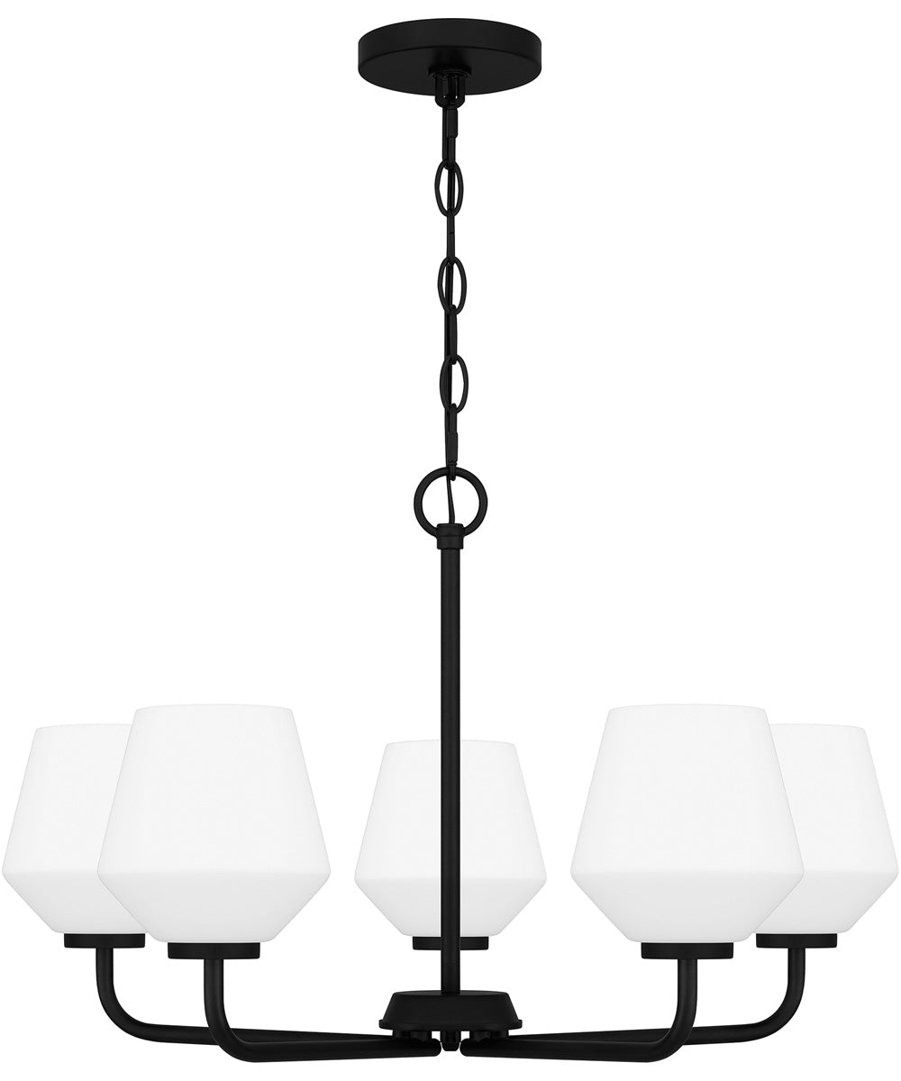Nielson 5-light Chandelier Matte Black