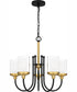 Rowland 5-light Chandelier Matte Black