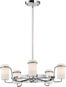22"W Avant 5-Light Chandelier Polished Chrome