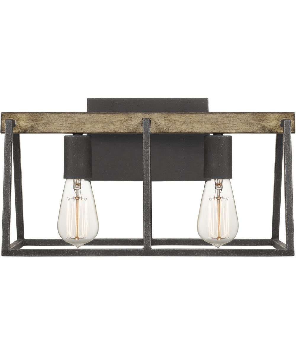 Brockton Medium 2-light Bath Light Grey Ash