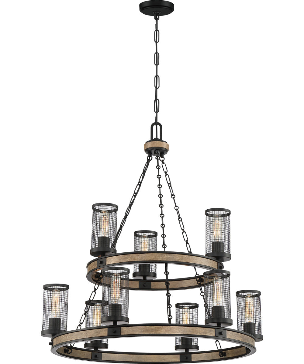 McCrady 9-light Chandelier Matte Black