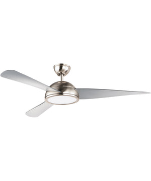 Cupola 52 inch Nickel LED Fan Satin Nickel