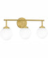 Eloise Large 3-light Bath Light Aged Brass