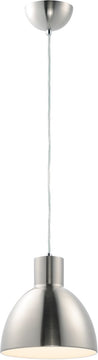 9"W Cora 1-Light Pendant Satin Nickel