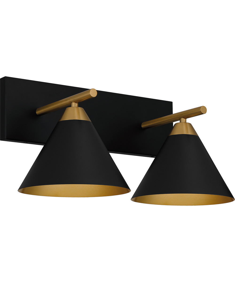 Mastro Medium 2-light Bath Light Matte Black