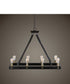 37"W Marlow 8 Light Rectangle Island Chandelier