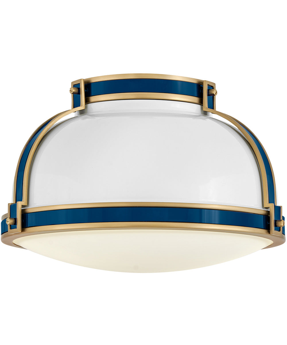 Barton 2-Light Medium Flush Mount in Gloss White