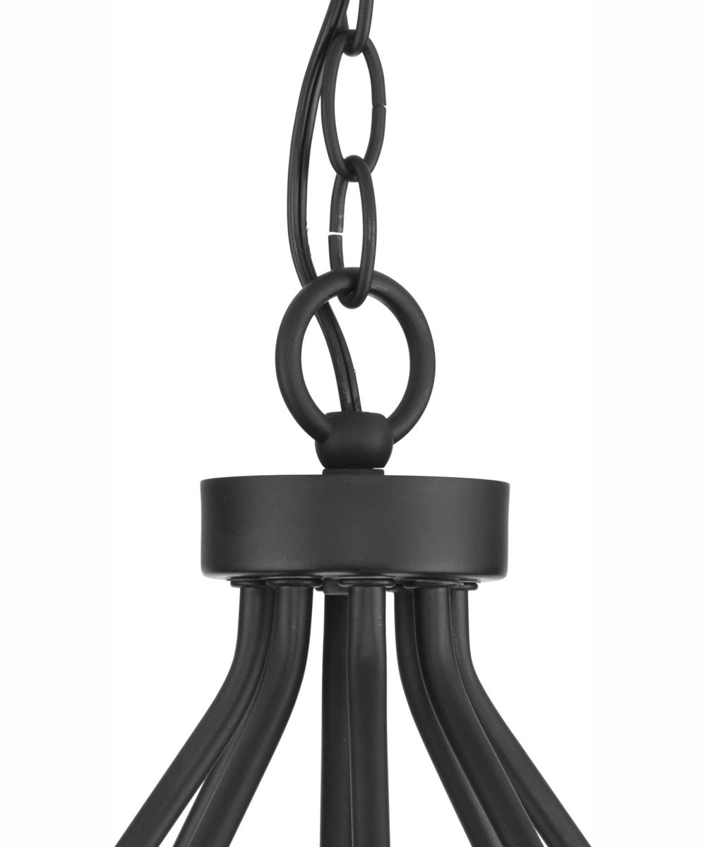 Breckenridge 8-Light Rustic Farmhouse Chandelier Matte Black