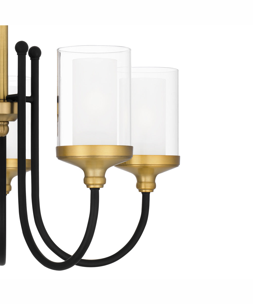 Rowland 5-light Chandelier Matte Black