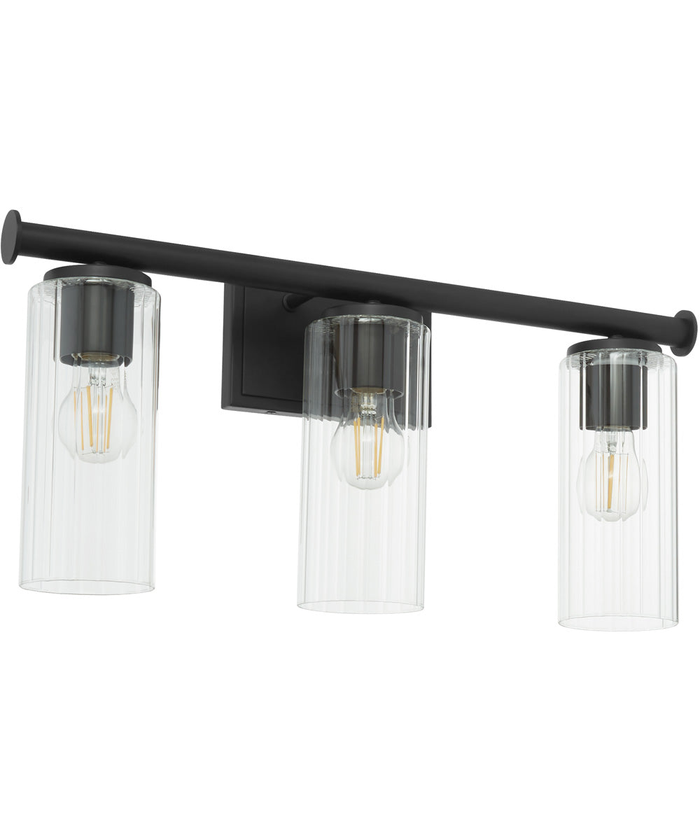 Tamara Day's Mercier 3-light Bath Vanity Light Matte Black