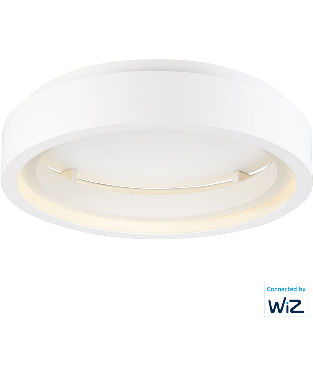 iCorona 24 inch LED Flush Mount WiZ Color Matte White