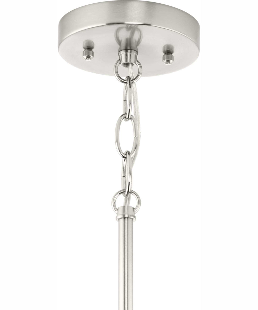 Hinton 1-Light Modern Farmhouse Pendant Brushed Nickel