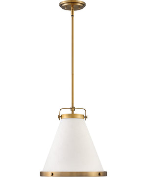 Lark 1-Light Small Pendant in Lacquered Brass